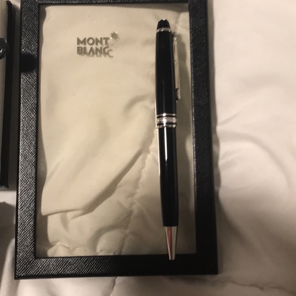 NEW - Mont Blanc Meisterstuck Platinum-coated ball pen - Picture 7 of 10